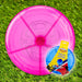 Light Up Flying Skimmer Garden Outdoor Toy, Frisbee, Pink, 9 inches/ 22cm