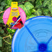 Light Up Flying Skimmer Garden Toy Outdoor Frisbee, Blue 9 inches