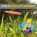 Light Up Flying Skimmer Garden Toy Outdoor Frisbee, Blue 9 inches/ 22cm