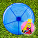 Light Up Flying Skimmer Garden Toy Outdoor Frisbee, Blue 9 inches/ 22cm