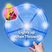 Light Up Flying Skimmer Garden Toy Outdoor Frisbee, Blue 9 inches/ 22cm