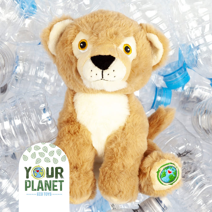 Lioness Soft Toy Wildlife Plush, Made from 100% Recycled Plastic 9"/ 23cm