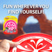 Super Soft Bendy Skimmer Frisbee Outdoor Garden Toy-Pink approximately