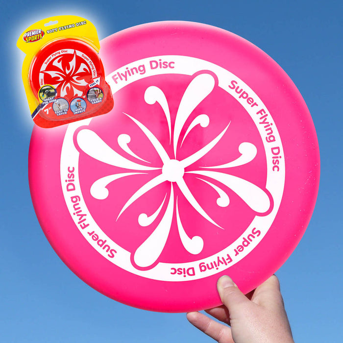 Super Soft Bendy Skimmer Frisbee Outdoor Garden Toy-Pink approximately