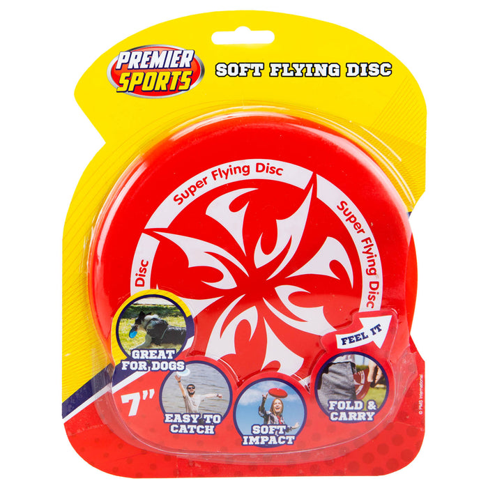 Bendy Skimmer Frisbee Outdoor Garden Toy - Red