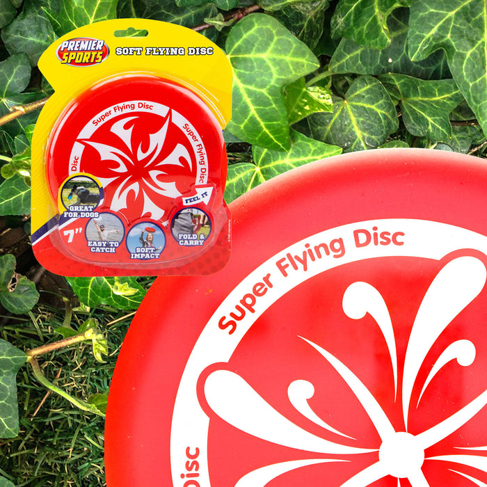 Bendy Skimmer Frisbee Outdoor Garden Toy - Red