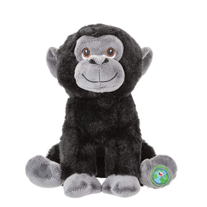 Gorilla Soft Toy, Wildlife Soft Toys, Made from 100% Recycled 9"/ 23cm