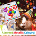 Assorted Metallic 10" Balloons Colourful Shiny Party Decorations (15 Pack)