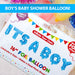 Blue 16" It's A Boy Foil Party Balloons Baby Shower Decoration