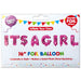 Pink 16" It's A Girl Foil Party Balloons Baby Shower Decoration
