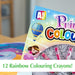 Princess Colouring Book & Crayons Set Childrens' Creative Activity Girls