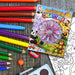 Animal Colouring Book & Crayons Set Childrens' Creative Activity Girls