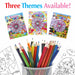 Animal Colouring Book & Crayons Set Childrens' Creative Activity Girls