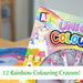 Unicorn Colouring Book & Crayons Set Childrens' Creative Activity Girls