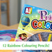 Princess Colouring Book & Pencils Set Childrens' Creative Activity Girls