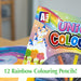 Unicorn Colouring Book & Pencils Set Childrens' Creative Activity Girls