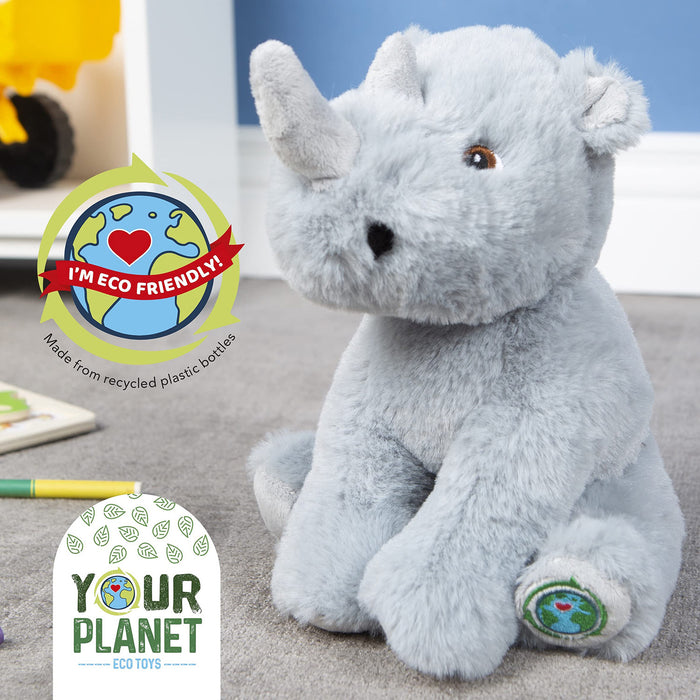 Rhino Soft Toy Eco Friendly Plush 11" 23cm