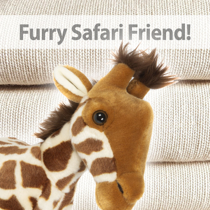 Wildlife Giraffe 30cm Plush Lifelike Toy - Natural World Collection