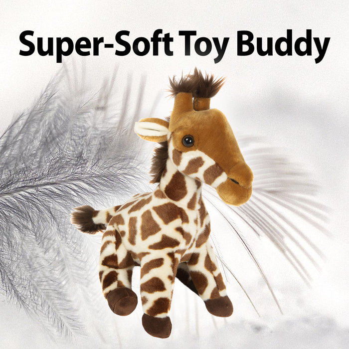 Wildlife Giraffe 30cm Plush Lifelike Toy - Natural World Collection