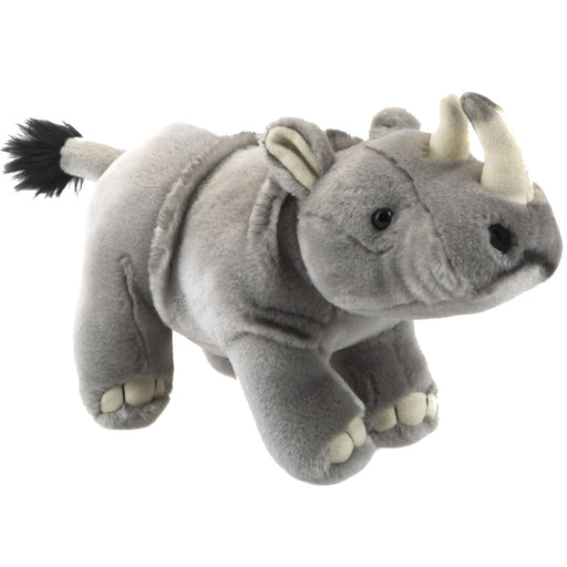 Wildlife Rhino 30cm Plush Lifelike Toy - Natural World Collection