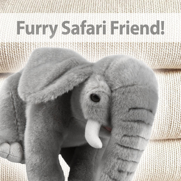 Wildlife Elephant 30cm Plush Lifelike Toy - Natural World Collection