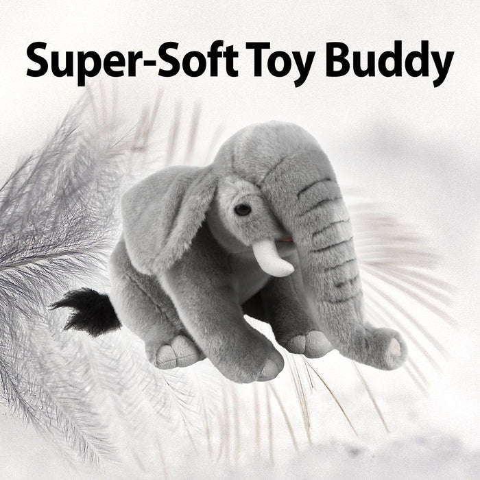 Wildlife Elephant 30cm Plush Lifelike Toy - Natural World Collection