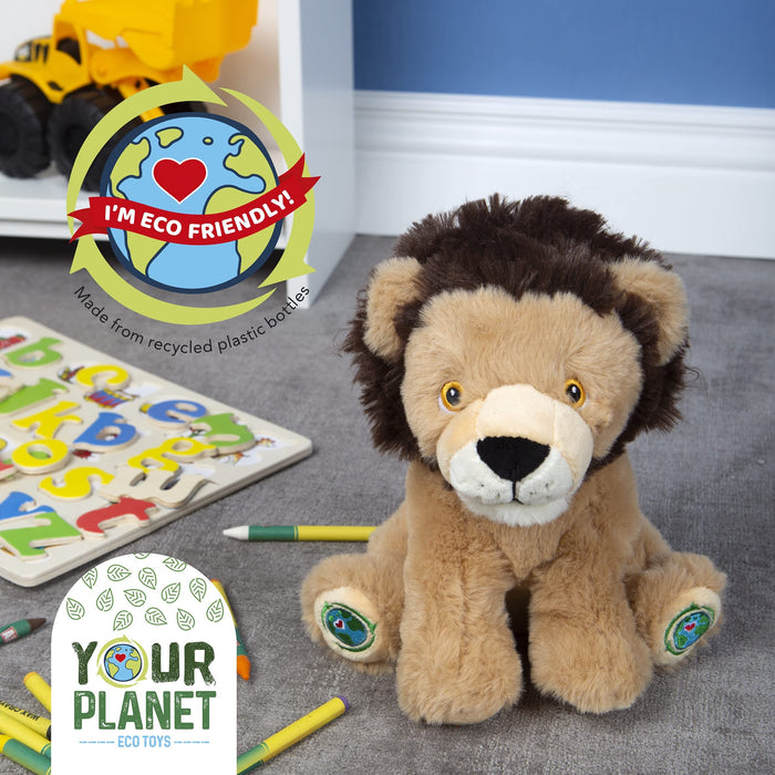 Lion Soft Toy Eco Friendly Plush 100% Recylcled Cuddly Environmental 30cm