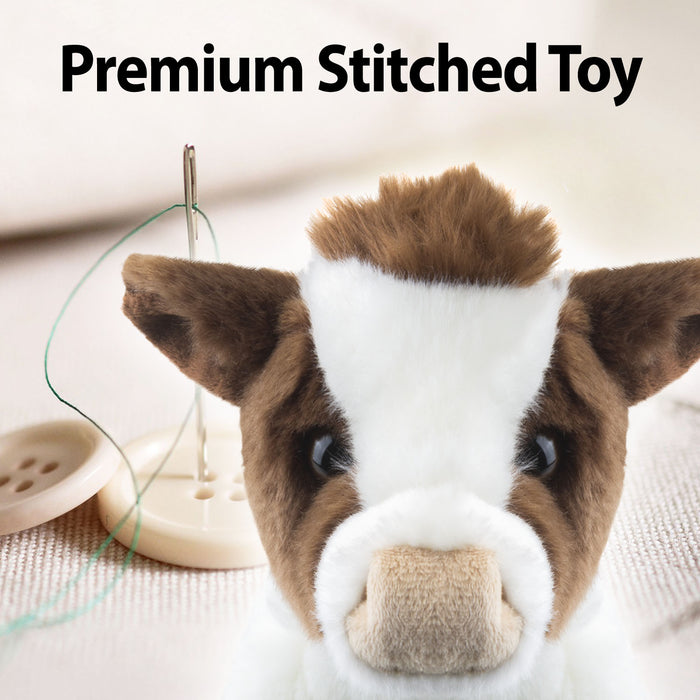 Farmyard Cow 30cm Plush Premium Lifelike Toy - Natural World Collection