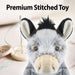 Farmyard Donkey 30cm Plush Premium Lifelike Toy - Natural World Collection