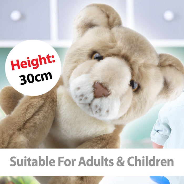Safari Lioness 30cm Plush Premium Lifelike Toy - Natural World Collection