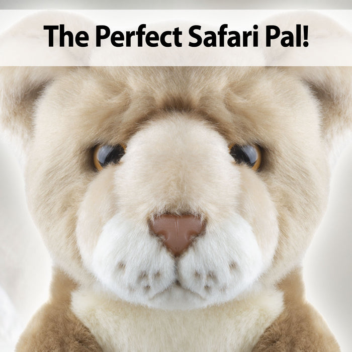 Safari Lioness 30cm Plush Premium Lifelike Toy - Natural World Collection