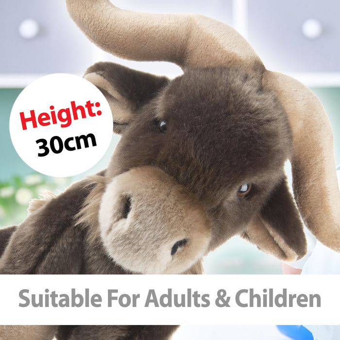 Safari Buffalo 30cm Plush Premium Lifelike Toy - Natural World Collection