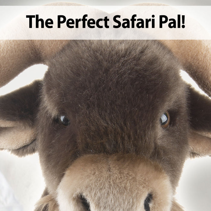 Safari Buffalo 30cm Plush Premium Lifelike Toy - Natural World Collection