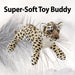 Leopard Soft Toy Cuddly Floppy Cub, Plush Wildlife Toy 48cm