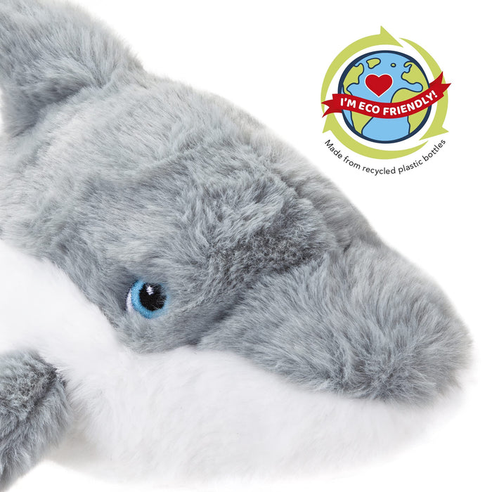 Grey Dolphin Soft Toy Eco Friendly Plush 12" 30cm