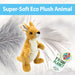 Kangaroo Soft Toy Eco Friendly Plush 100% Recycled Cuddly Environmental 22cm