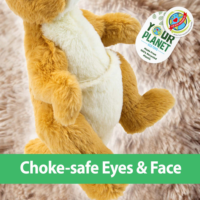 Kangaroo Soft Toy Eco Plush 100% Recycled