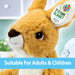 Kangaroo Soft Toy Eco Friendly Plush 100% Recycled Cuddly Environmental 22cm