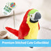 Parrot Soft Toy Eco Friendly Plush 100% Recycled Cuddly Environmental 22cm