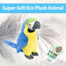 Parrot Soft Toy Eco Friendly Plush 100% Recycled Cuddly Environmental 22cm