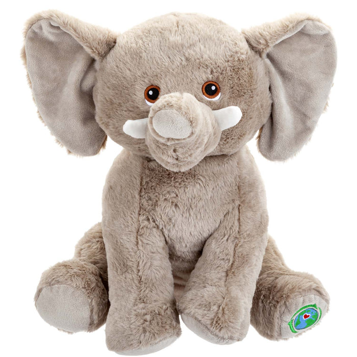 Elephant Soft Toy Eco Friendly Plush 100% Recycled Cuddly Environmental 38cm