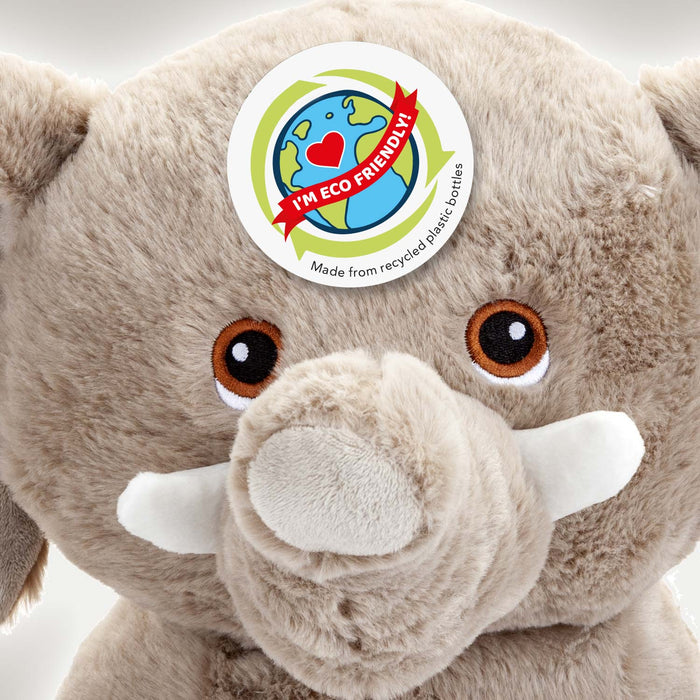 Elephant Soft Toy Eco Friendly Plush 100% Recycled Cuddly Environmental 38cm