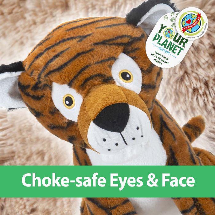 Tiger Soft Toy Eco Plush 100% Recycled