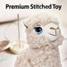 VFM - Alpaca Soft Toy - Faux Fur - Alpaca Plush - Llama Toy 25cm Cream