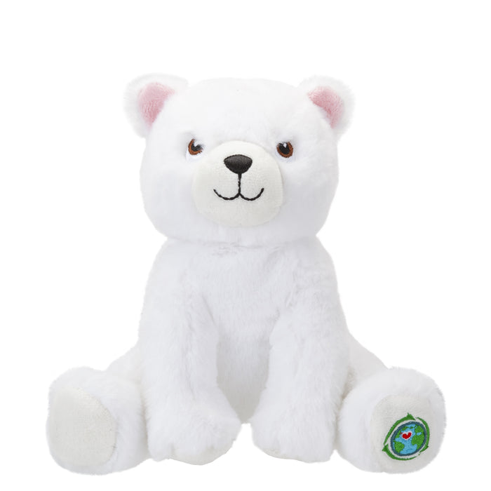 Polar Bear Soft Toy Eco Friendly Plush 100% Recycled Cuddly Environmental 23cm