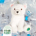 Polar Bear Soft Toy Eco Friendly Plush 100% Recycled Cuddly Environmental 23cm