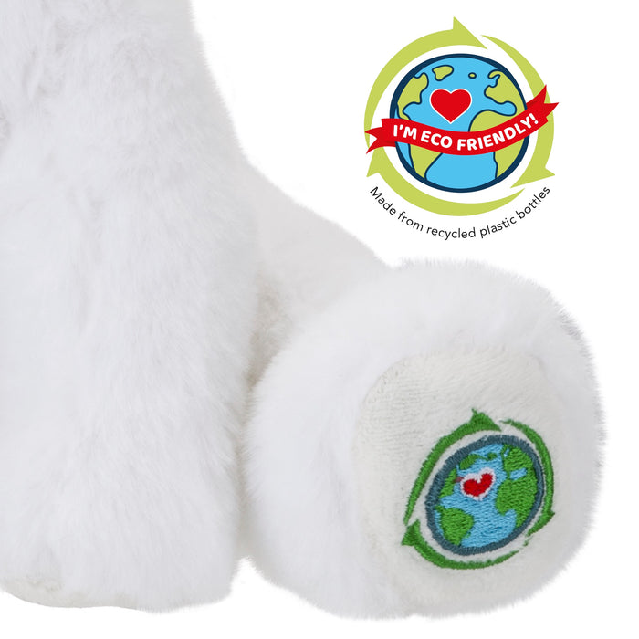 Polar Bear Soft Toy Eco Friendly Plush 100% Recylcled Cuddly Environmental 23cm