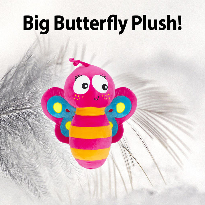 Garden Butterfly 38cm Plush Colourful Cuddly Bug Toy - Oh So Soft