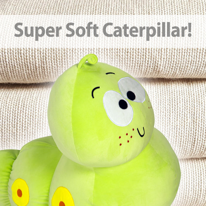 Garden Caterpillar 38cm Plush Colourful Cuddly Bug Toy - Oh So Soft