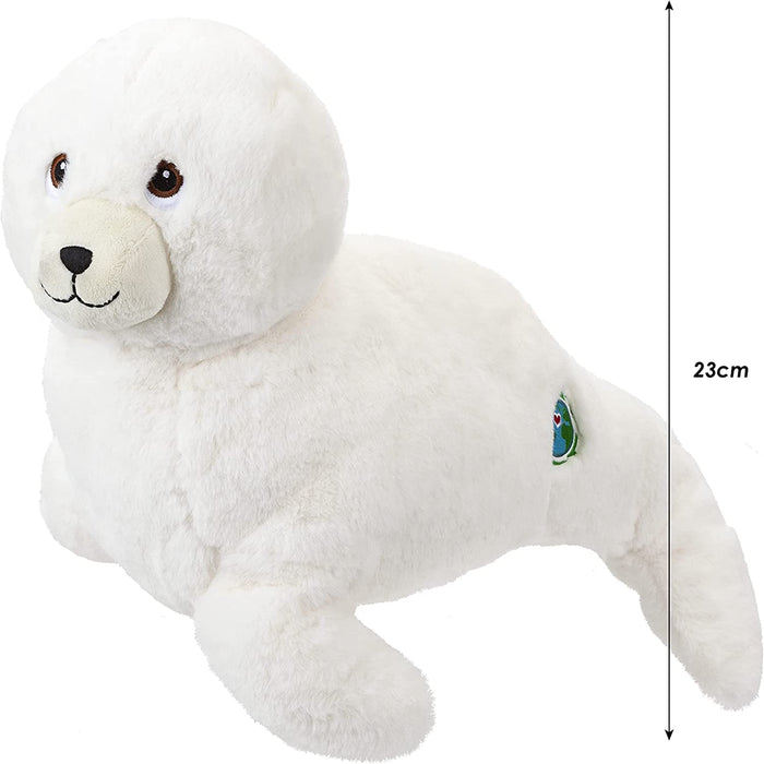 White Seal Soft Toy Eco Friendly Plush 9" 23cm